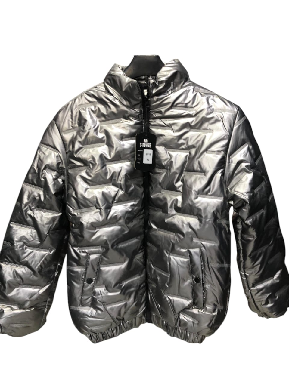 Silver Puffer Jacket